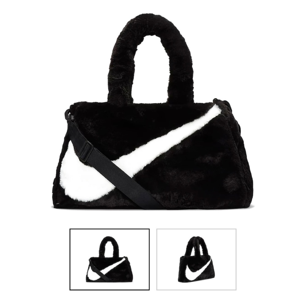 Black Fuzzy designer purse